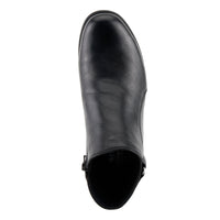 Thumbnail for Black leather Spring Step Abruzzo boots with comfortable cushioned insoles