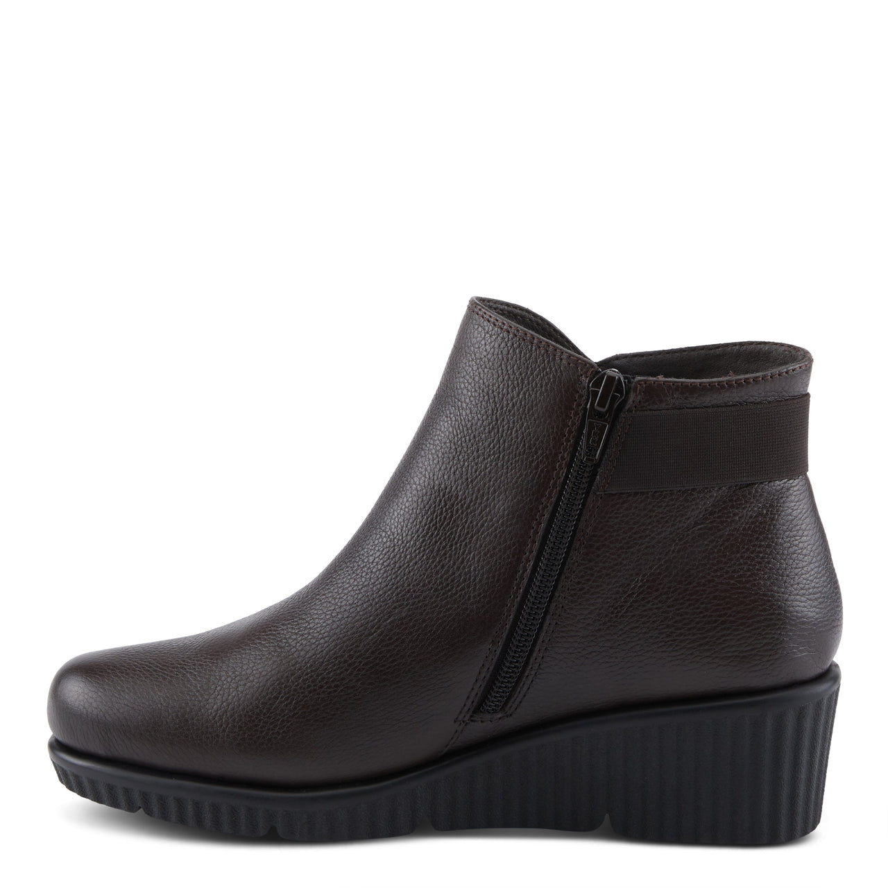 Black leather Spring Step Abruzzo Boots with side zipper and comfortable cushioned insole