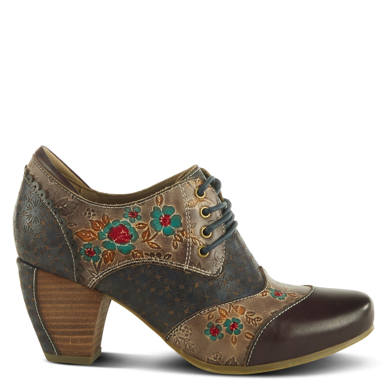 Beautiful L'ARTISTE ADELVICE-FLEUR SHOES in Lavender and Mint Suede with Floral Applique Detail