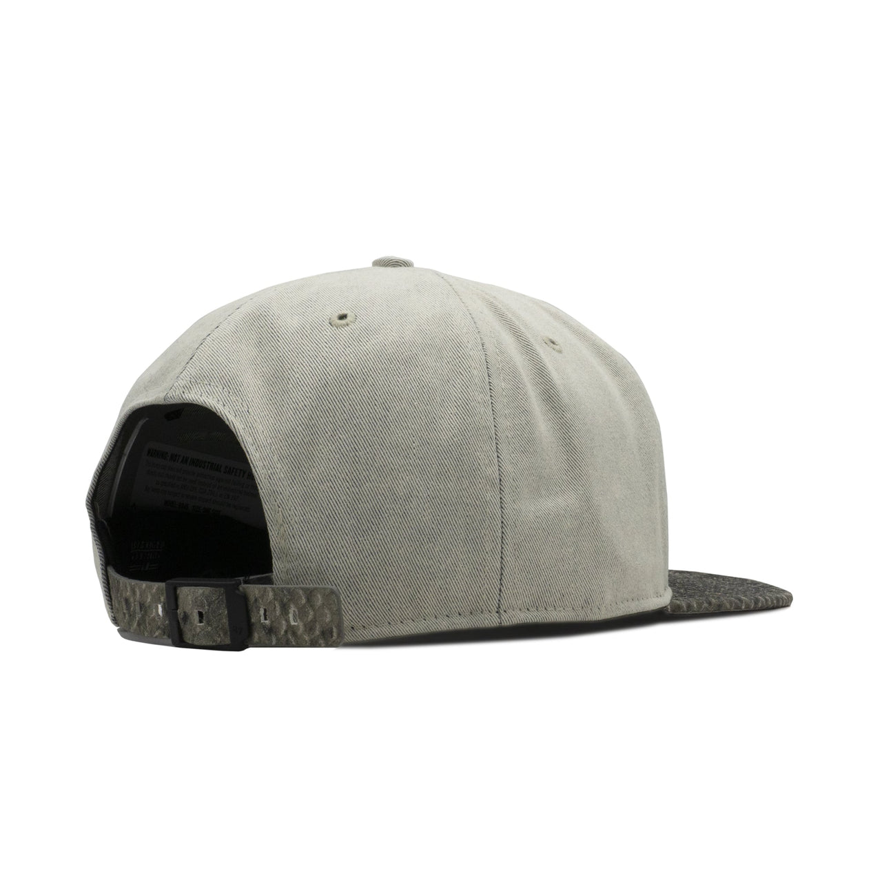 Close-up of snakeskin texture on the strapback hat