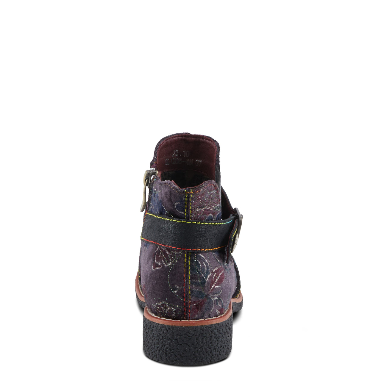 Stylish L'ARTISTE AIRIES BOOTS featuring hand-painted leather and decorative buttons