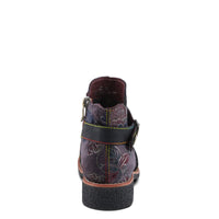 Thumbnail for Stylish L'ARTISTE AIRIES BOOTS featuring hand-painted leather and decorative buttons