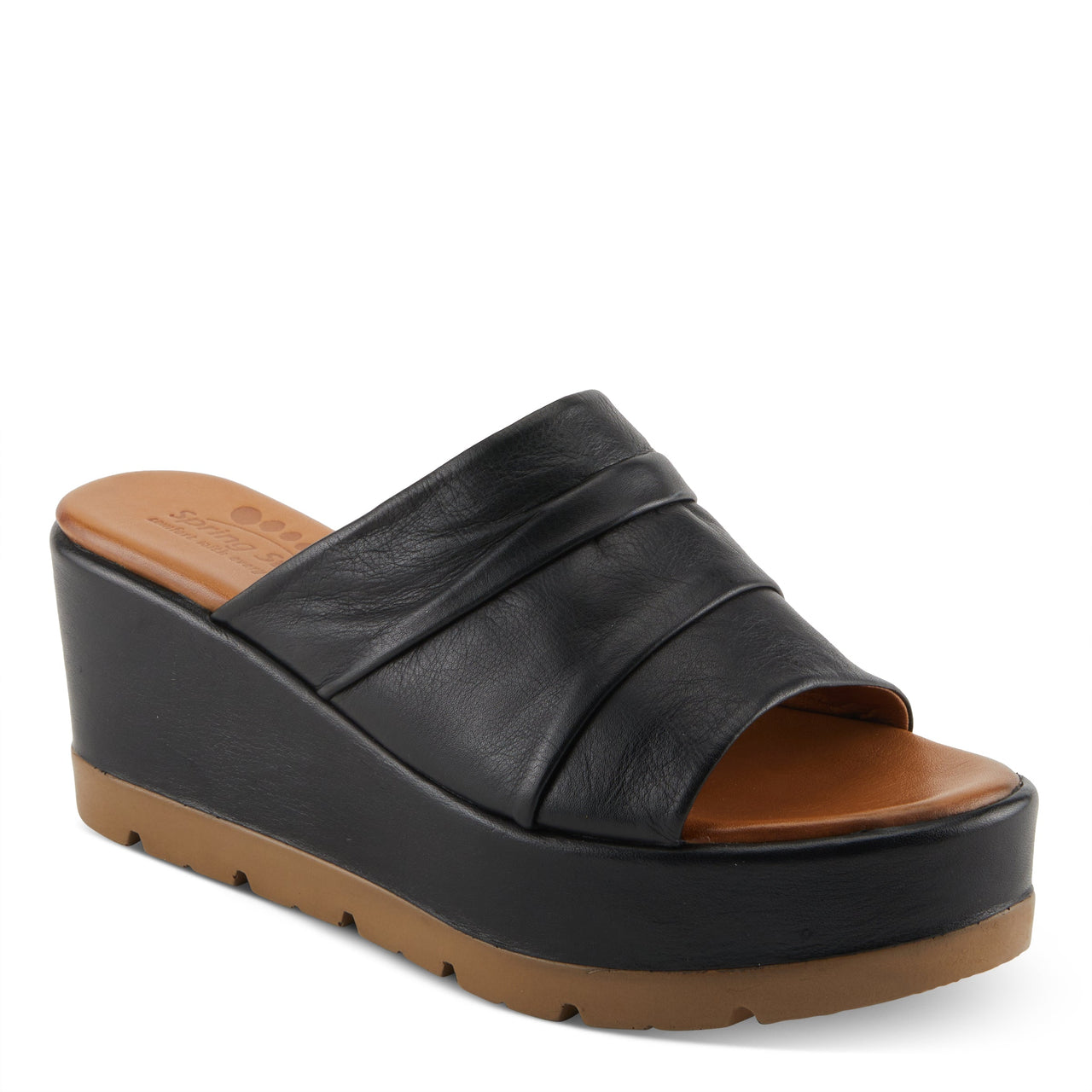 Buy Spring Step Allerton Women’s Leather Wedge Sandals - Platform Casual Sandals from Don’t Panic Shoes | Best Prices & Fast Shipping