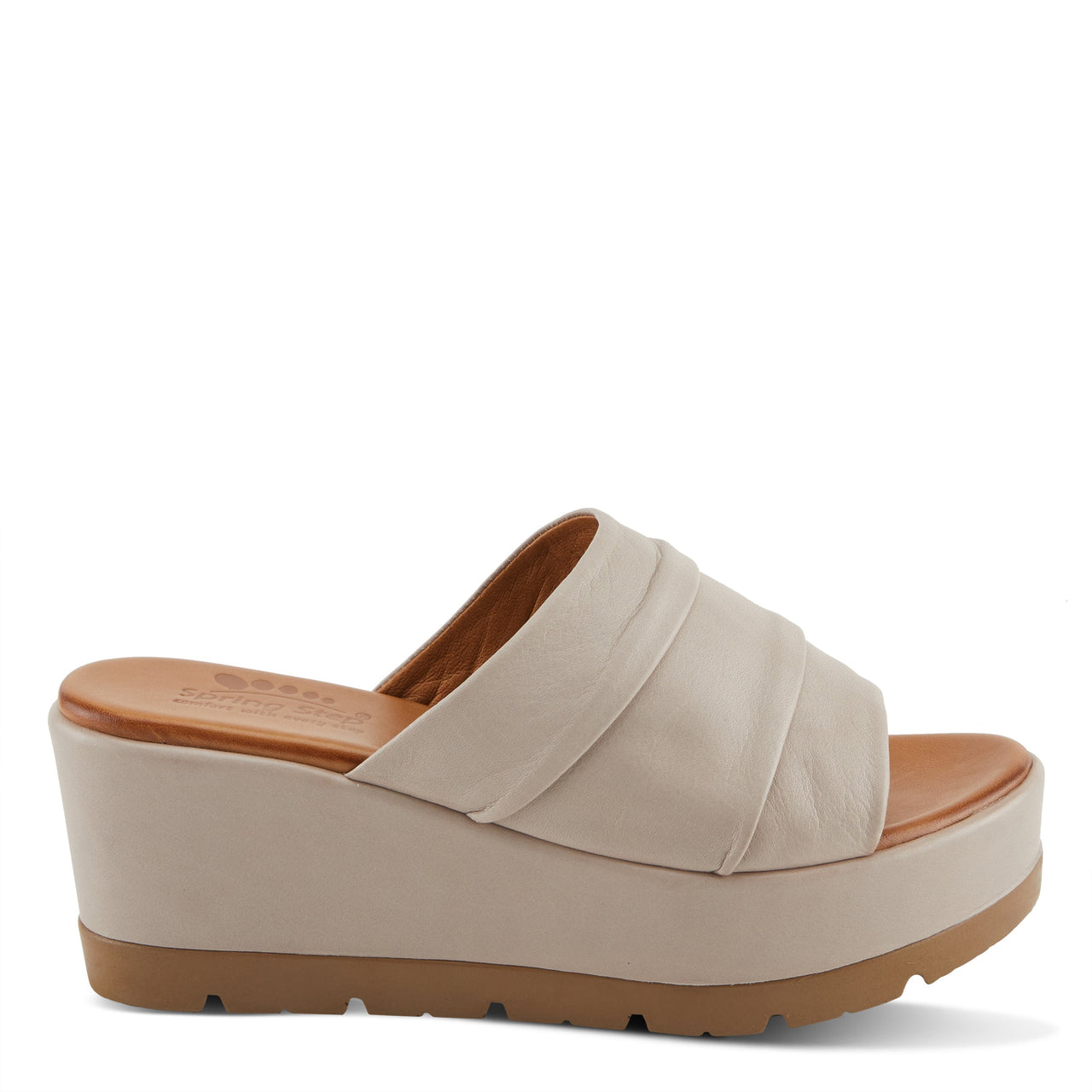 Buy Spring Step Allerton Women’s Leather Wedge Sandals - Platform Casual Sandals from Don’t Panic Shoes | Best Prices & Fast Shipping