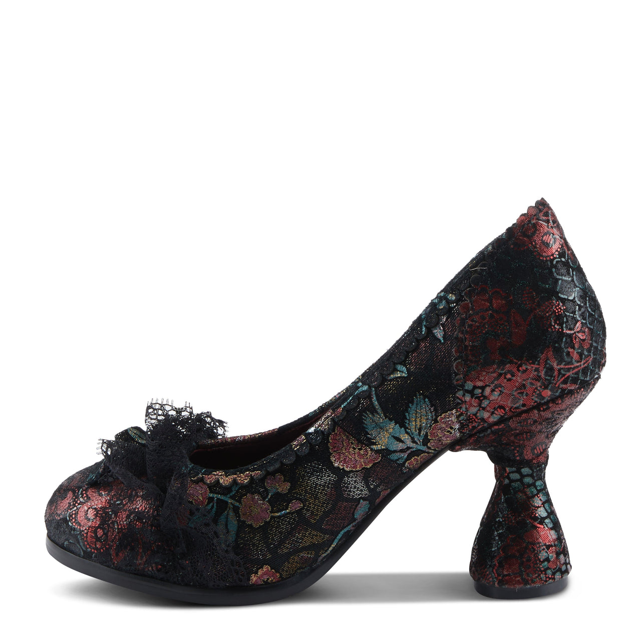 Handcrafted leather L'Artiste Alohi shoes in a unique floral design