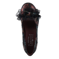 Thumbnail for Vintage-inspired L'ARTISTE ALOHI SHOES featuring hand-painted leather and intricate stitching details