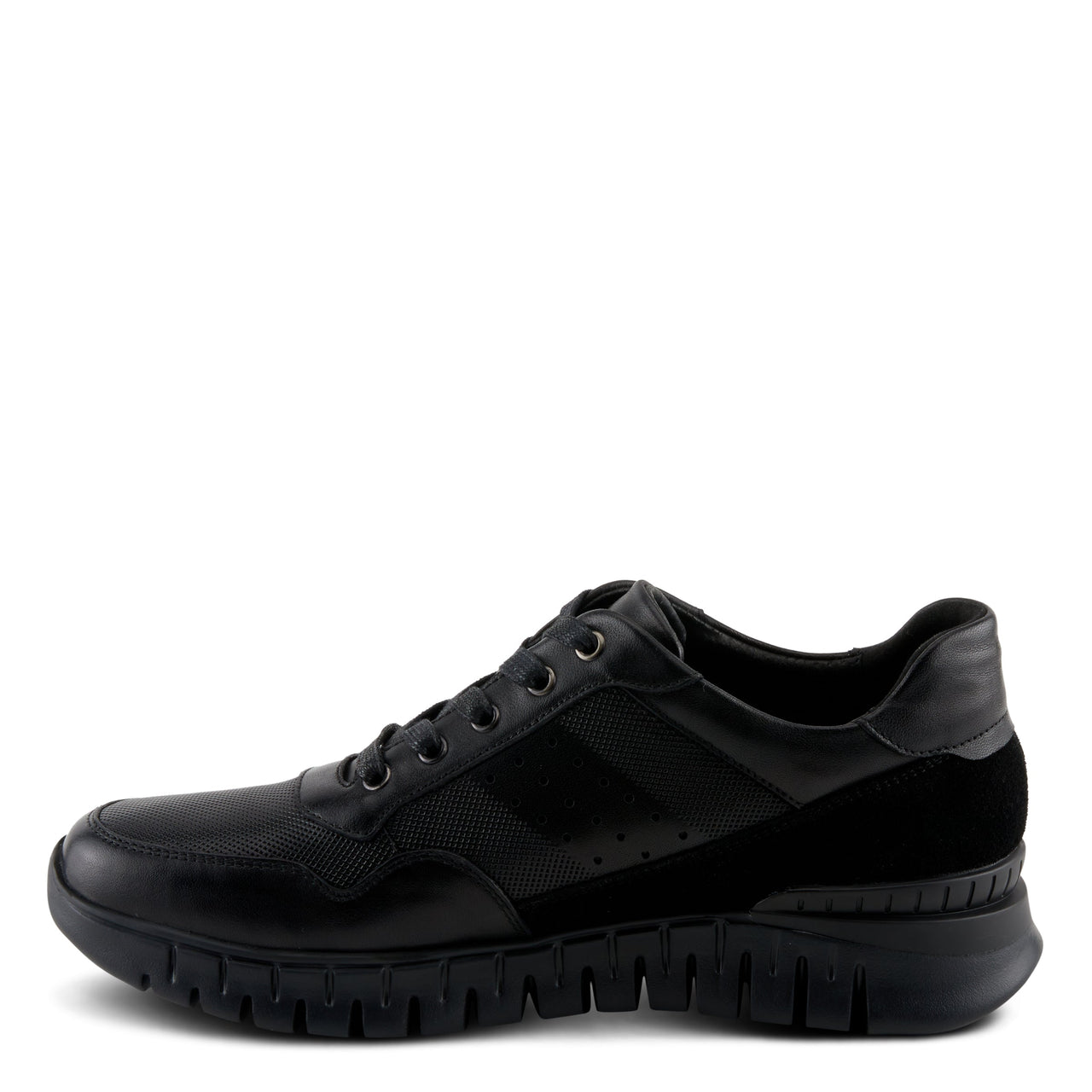 Versatile Men's Alton Sneakers for Casual or Athletic Wear in Black and Charcoal