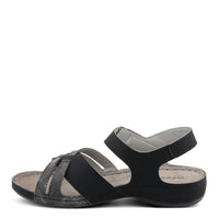 Thumbnail for Spring Step Shoes Flexus Alvina Sandals - Front View with slip-on design