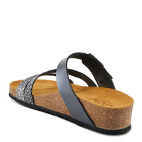 Thumbnail for Chic Spring Step Arenall Sandals in taupe leather with intricate cutout pattern