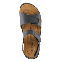 Thumbnail for Spring Step Shoes Flexus Ariel Sandals in Teal leather with anatomical cushioned insole