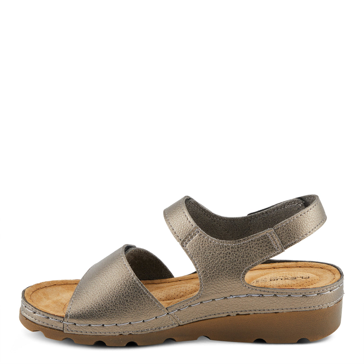 Spring Step Shoes Flexus Ariel Sandals in Bronze leather with slip-resistant outsole