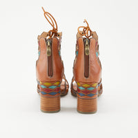 Thumbnail for Beautifully designed L'ARTISTE ARTDECO SANDALS with intricate details