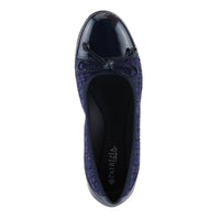 Thumbnail for Chic and sophisticated PATRIZIA ASHLIN SHOES in navy blue suede with slingback