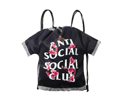 Anti Social Social Club Cute Af Drawstring Bag Black