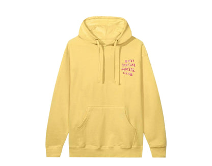 Anti Social Social Club Plain Sight Men's Cotton Fleece Yellow