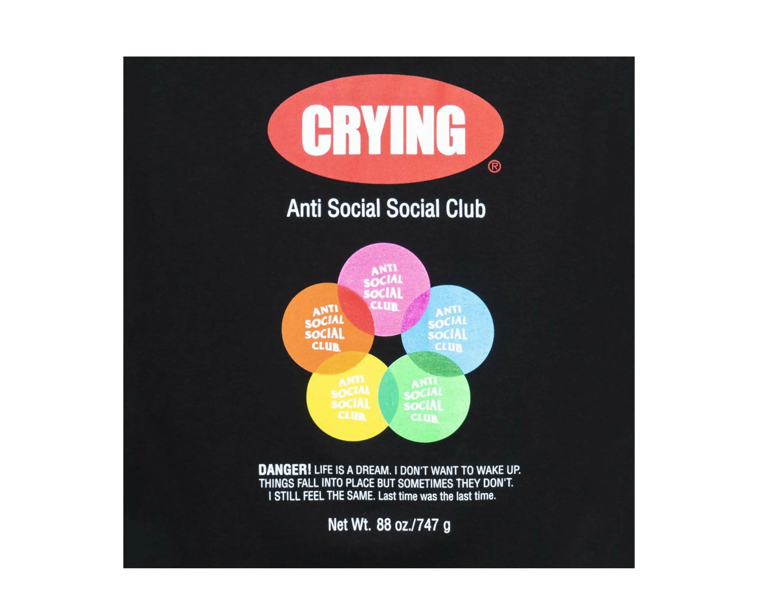 Anti Social Social Club Toy With Me Men's Cotton Black