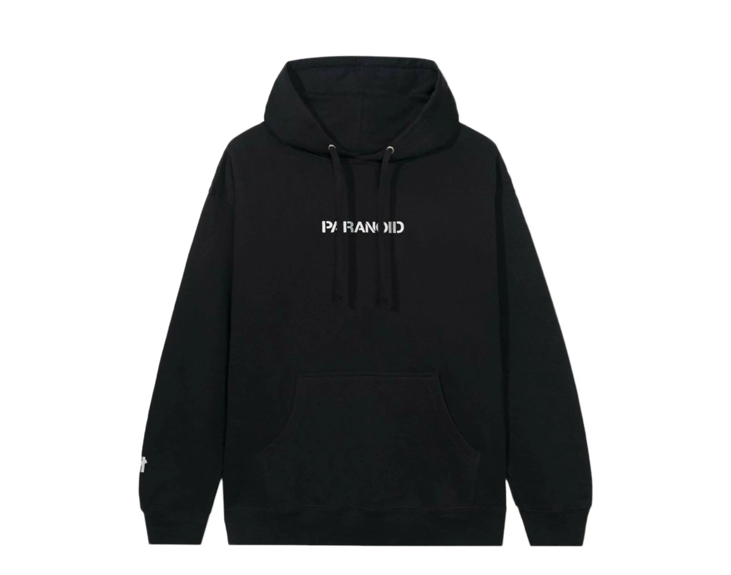 Anti Social Social Club x Undefeated Paranoid Men's Cotton Fleece Black Hoodie