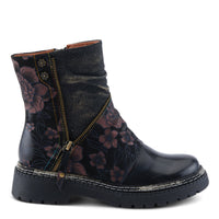 Thumbnail for A close-up image of L'ARTISTE AVRILROSE BOOTS with hand-painted floral design and leather material, perfect for adding a stylish and unique touch to any outfit