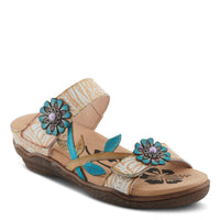 Thumbnail for Buy L'Artiste Aymée Slide Sandals Women'S Hand Painted Leather - Slide Sandals from Don’t Panic Shoes | Best Prices & Fast Shipping