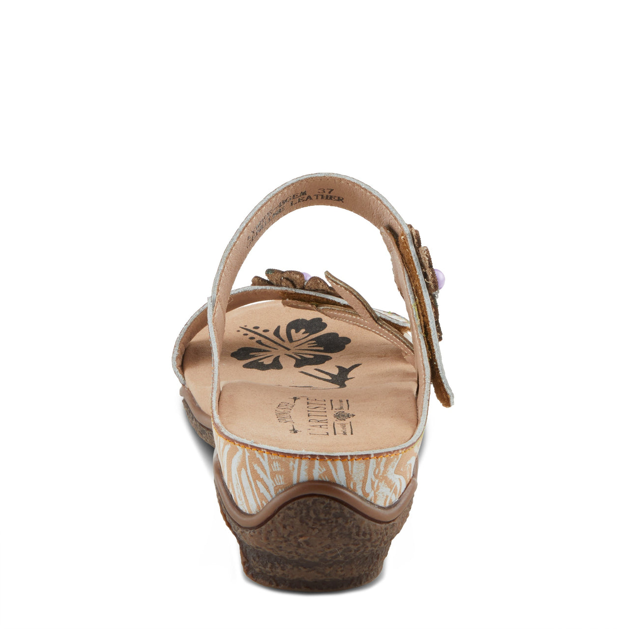 L'ARTISTE AYMEE SLIDE SANDALS crafted with premium leather and durable construction