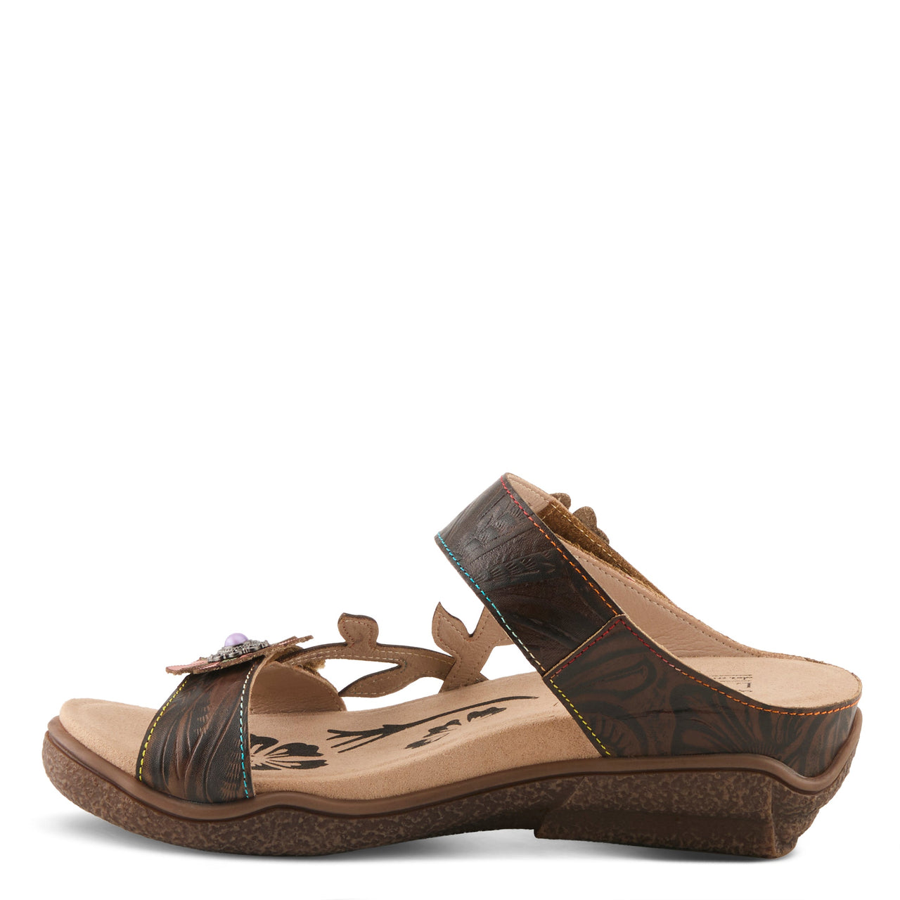 L'ARTISTE AYMEE SLIDE SANDALS designed to elevate your look with artisanal elegance