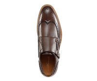 Thumbnail for  Close-up of the Dario Brown shoes' durable and high-quality leather material