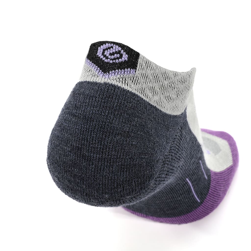 3 Pack Amethyst - Run Ankle Midweight Merino Wool Sock