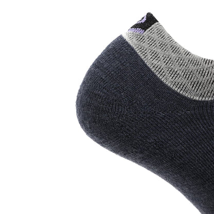 Amethyst - Run Ankle Midweight Merino Wool Sock