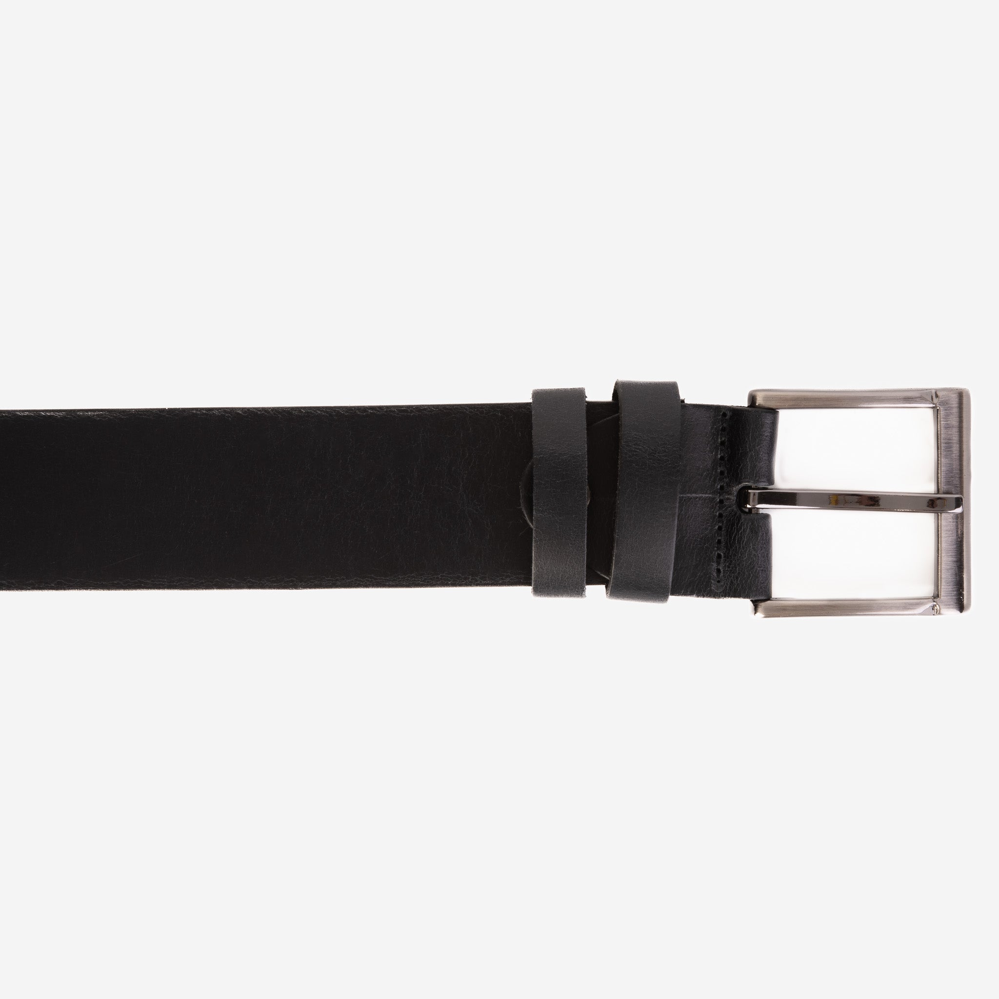 The Prime Black Leather Belt