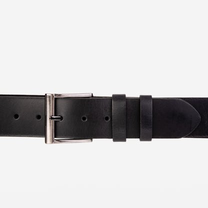 The Prime Black Leather Belt