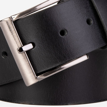 The Prime Black Leather Belt