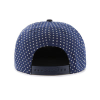 Thumbnail for Close-up of the adjustable back strap of Mens 47 Brand Boston Red Sox Captain Snapback in Navy Blue, showcasing the brand logo embroidery