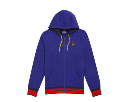 Psycho Bunny Warwick Color Block Logo Hoodie Men's French Terry Cotton