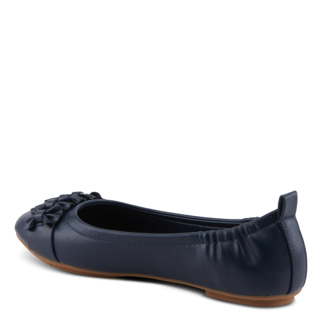 Stylish and sophisticated Patrizia Ballay shoes in black leather with a pointed toe and low heel