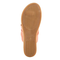 Thumbnail for Tan leather Spring Step Bates Sandals with cushioned insoles and adjustable straps