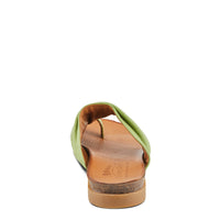 Thumbnail for Brown leather Spring Step Bates sandals with cushioned insoles and adjustable straps