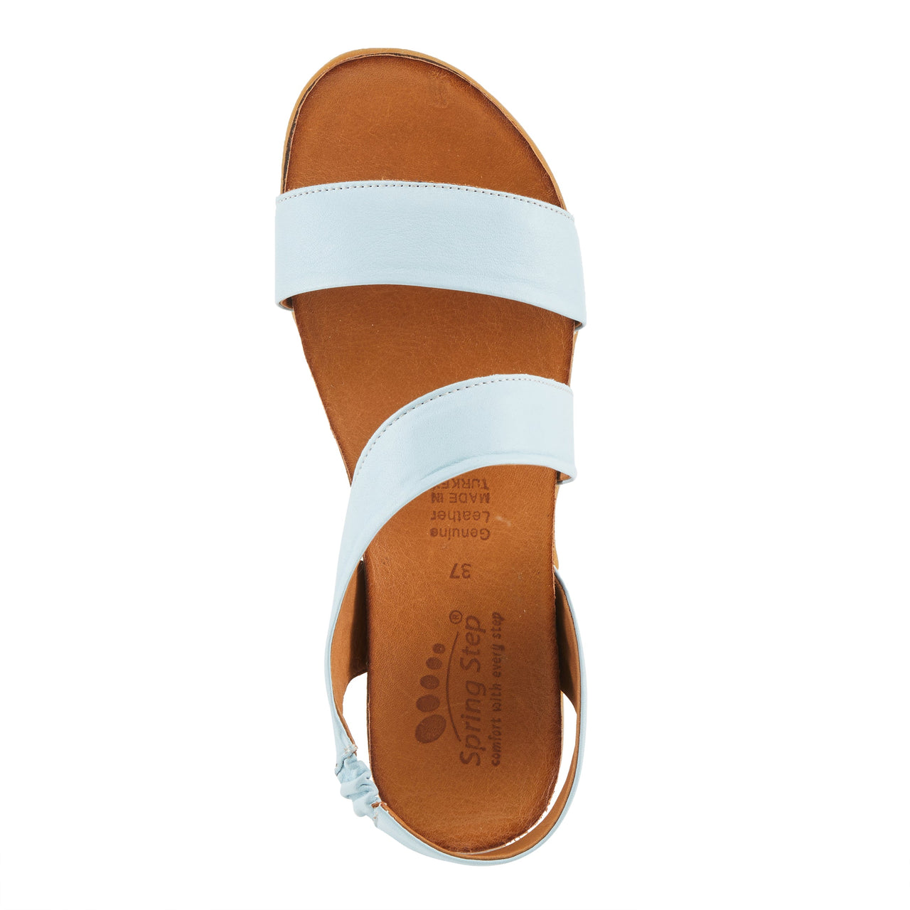 Beautiful and comfortable Spring Step Besitos sandals in brown leather