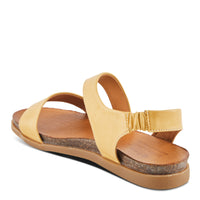 Thumbnail for Stylish and comfortable Spring Step Besitos Sandals in a beautiful neutral color with intricate woven design and adjustable ankle strap