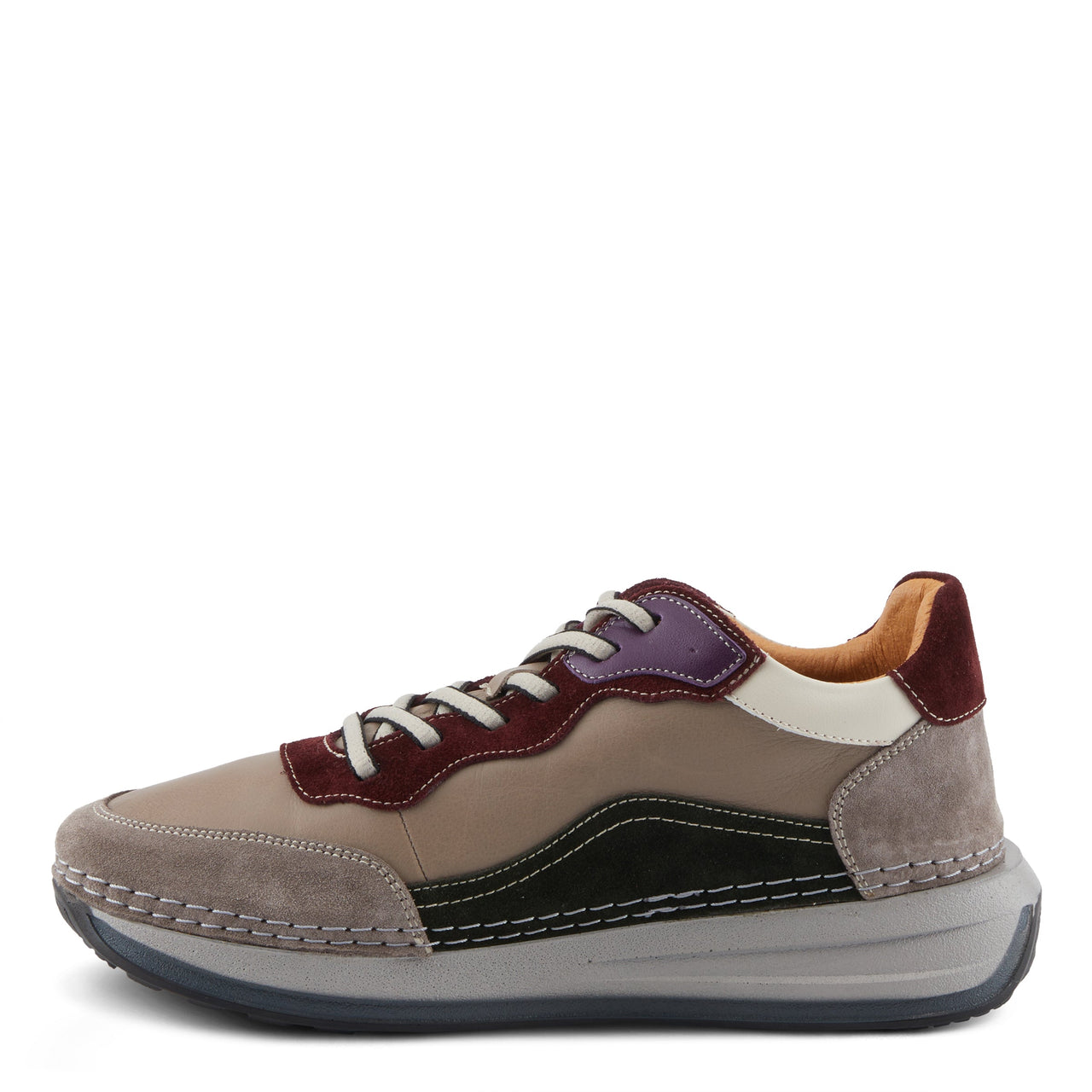  Lightweight and Durable Spring Step Booker Sneakers in Olive with Sporty Design