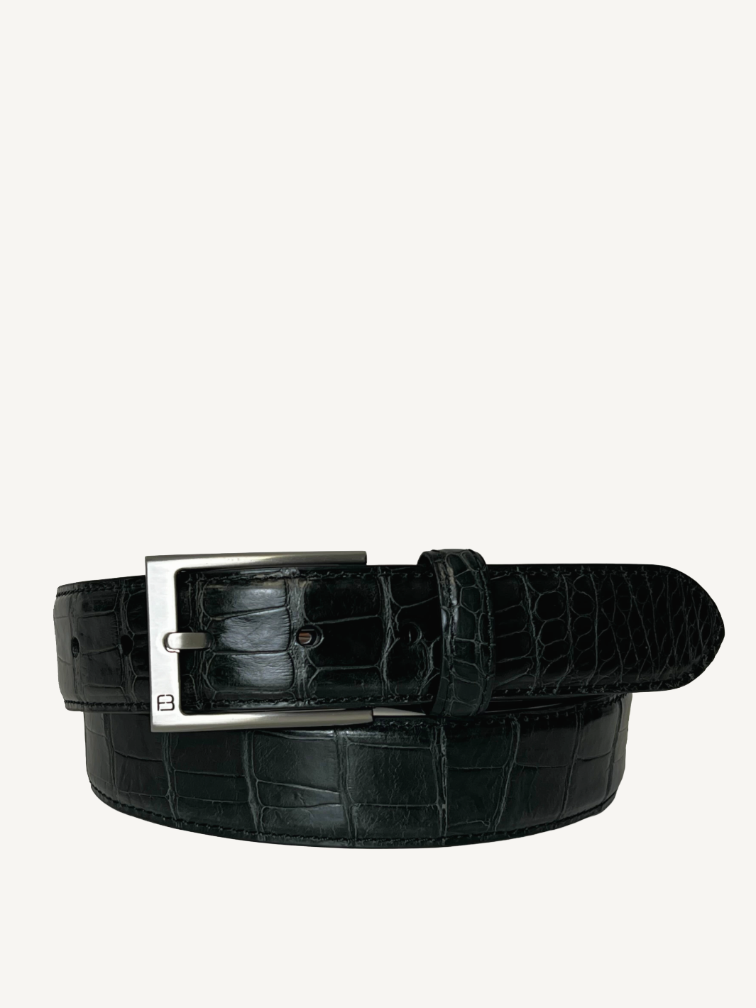Bryant Park Genuine Alligator Belt Premium 35mm Black
