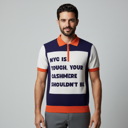 BYMANYC New York Brooklyn Cashmere Polo Shirt Cashmere