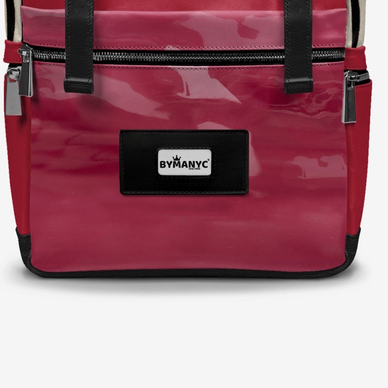 BYMANYC ® New York – NYC COUTURE Backpack in Fierce Red & Noir Zebra