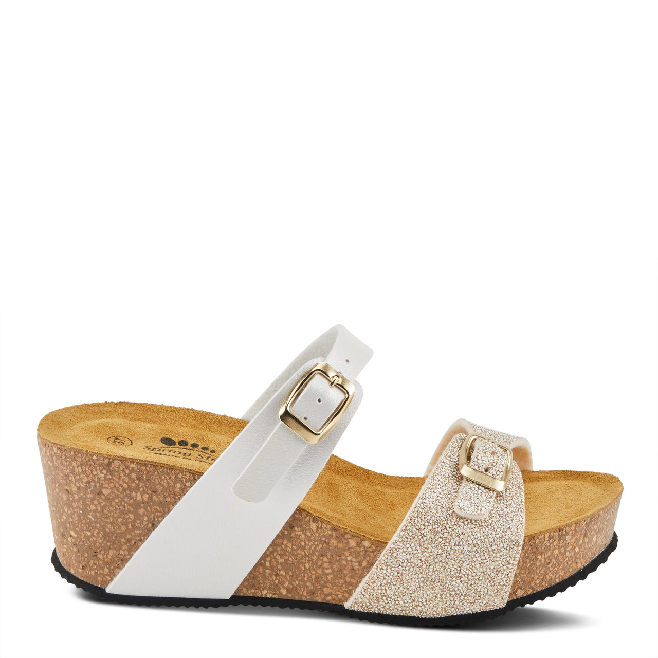 Trendy Spring Step Bynum Sandals crafted with premium quality leather and supportive low wedge heels