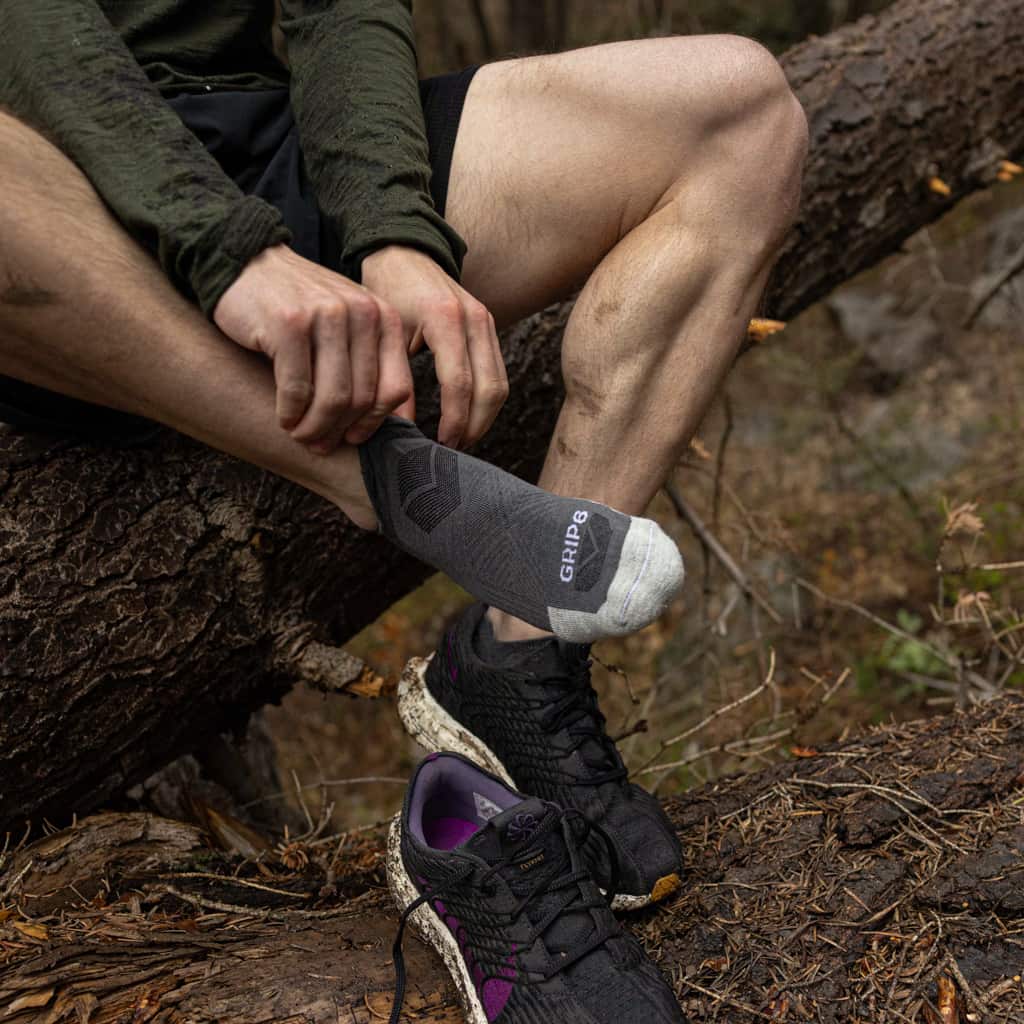 3 Pack Basalt - Run No Show Runweight Merino Wool Sock