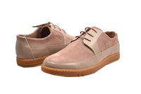 Thumbnail for British Walkers Westminster Vintage Bally Style Men's Beige Leather and Suede Low Top Sneakers