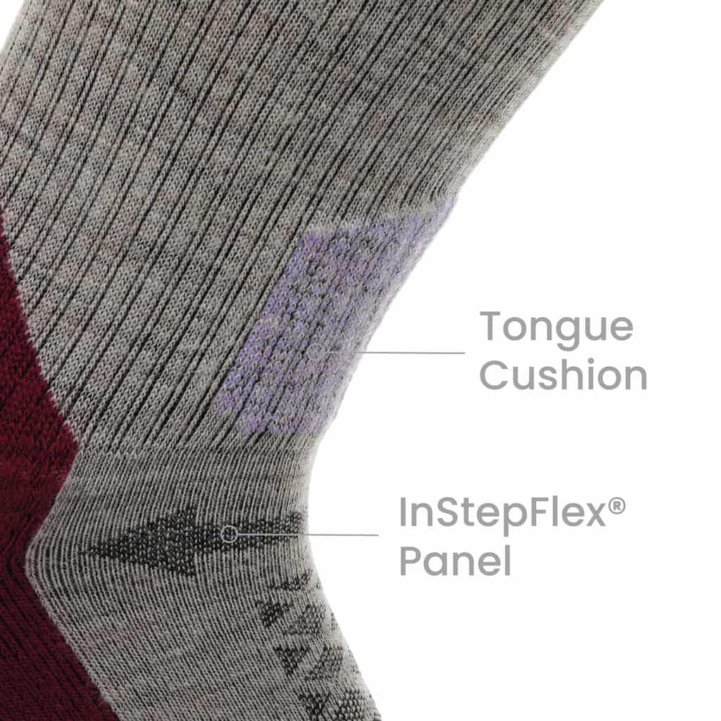 3 Pack Berry - Hike Crew Midweight Merino Wool Sock