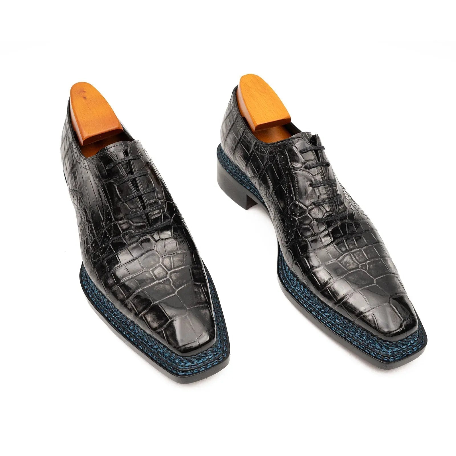 Men’s Crocodile Leather Oxford Goodyear Norwegian 8018