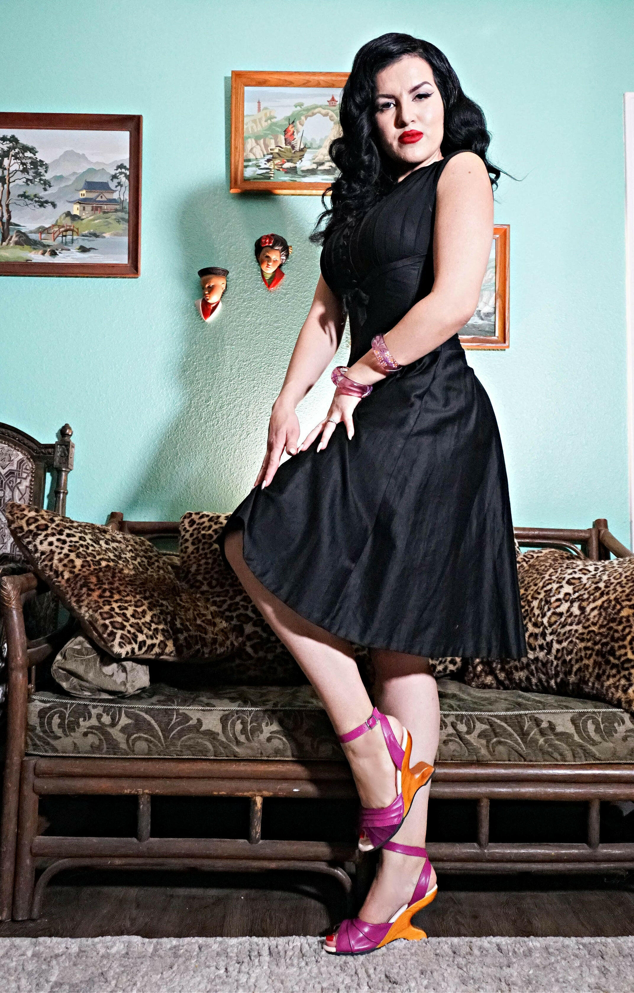 Lucky Lou Shoes Women's the Boom Boom - in Orchid