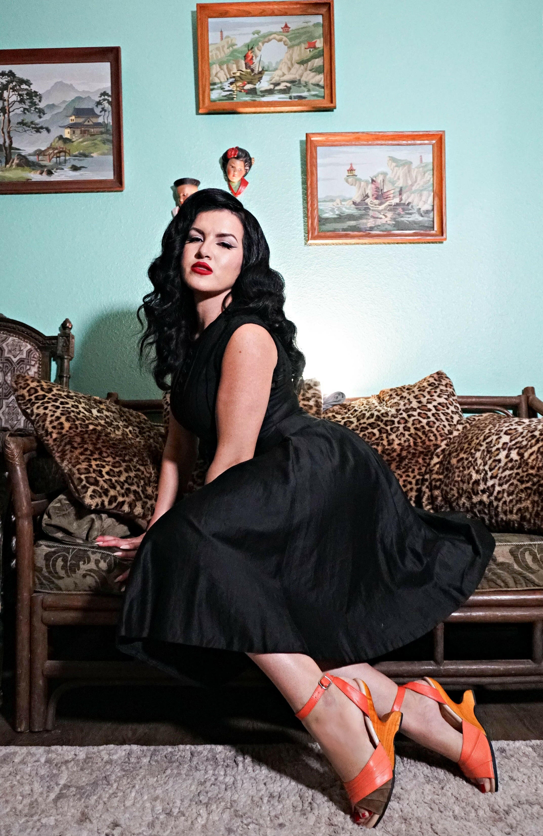 Lucky Lou Shoes Women's the Boom Boom - in Pumpkin