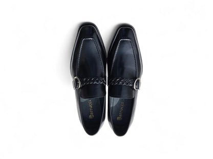 Carrucci Braided Bit Loafer Men's Leather Ks509-46